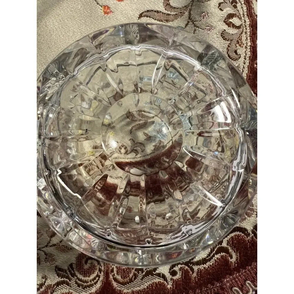 Crystal Clear Cut Glass Vase - Clear
